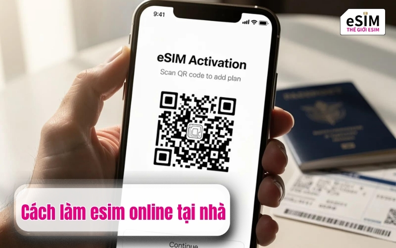Cách làm esim online tại nhà không mất phí